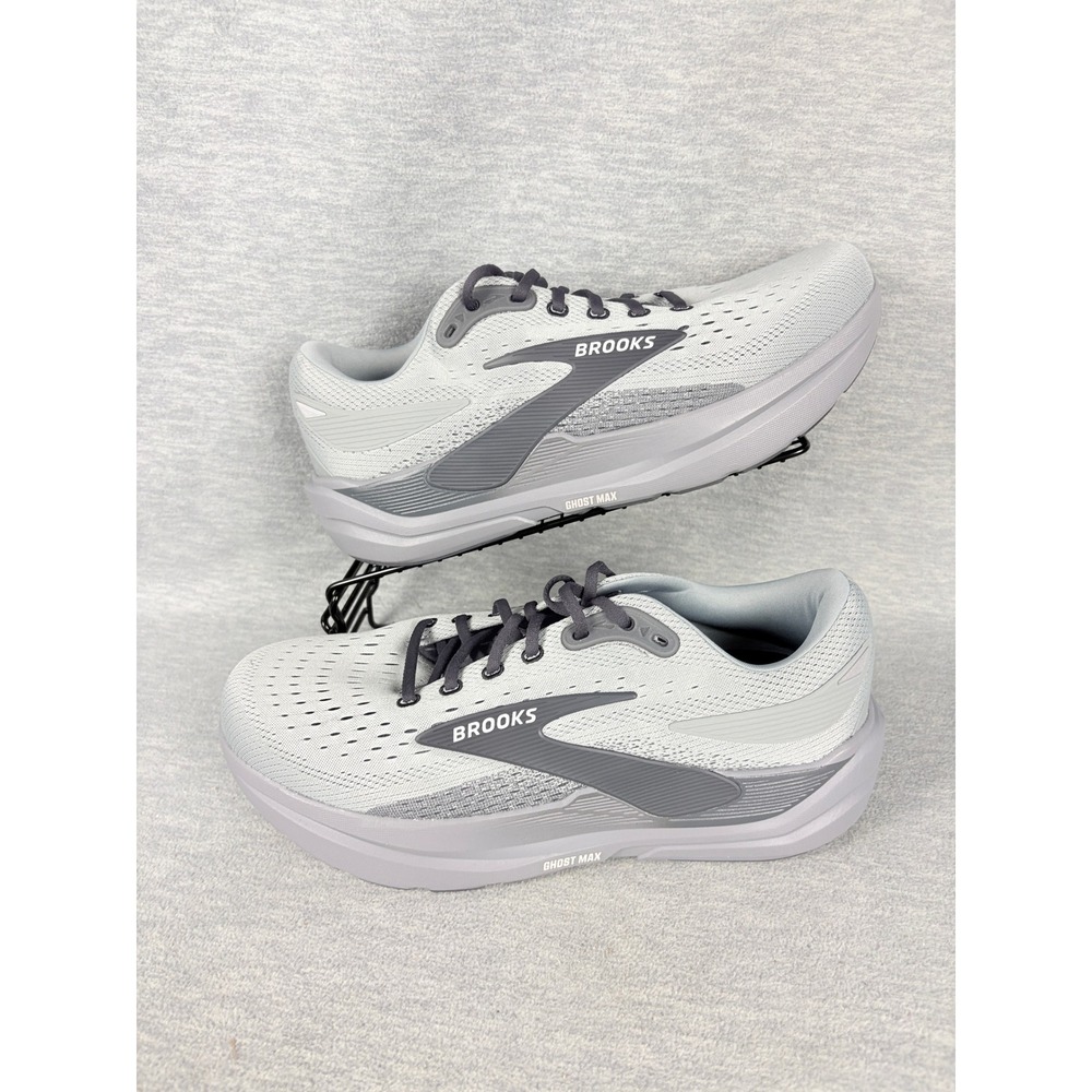 Brooks Ghost Max 3 Running Sneakers 12 4E XW Gray Black Primer Ebony Comfort